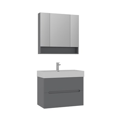 Malta 80 cm Banyo Dolabı Takımı