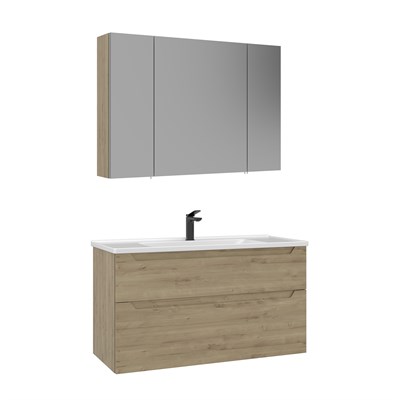 Messina 100 cm Banyo Dolabı Takımı (Ayna Dolaplı)