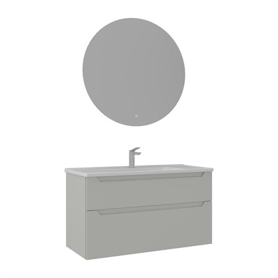 Messina 100 cm Banyo Dolabı Takımı (LEDli Ayna)