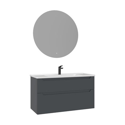 Messina 100 cm Banyo Dolabı Takımı (LEDli Ayna)