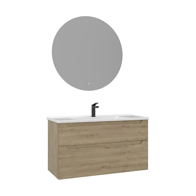Messina 100 cm Banyo Dolabı Takımı (LEDli Ayna)