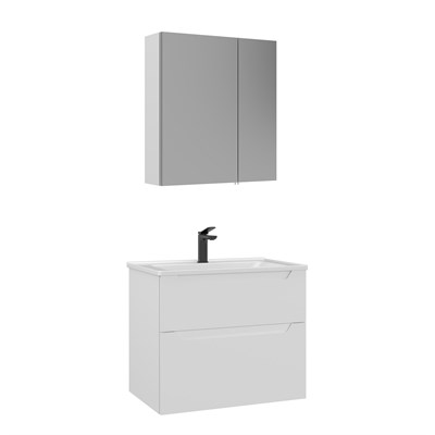 Messina 65 cm Banyo Dolabı Takımı (Ayna Dolaplı)