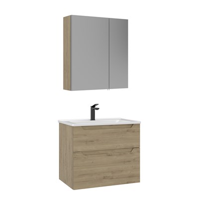 Messina 65 cm Banyo Dolabı Takımı (Ayna Dolaplı)