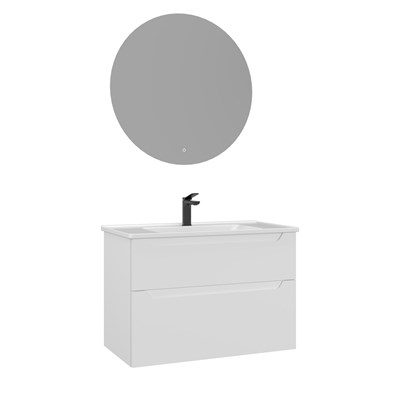 Messina 80 cm Banyo Dolabı Takımı (LEDli Ayna)