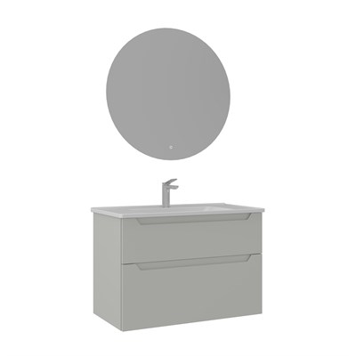 Messina 80 cm Banyo Dolabı Takımı (LEDli Ayna)