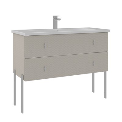 Milazzo 100 cm Ayaklı Lavabolu Banyo Alt Dolabı