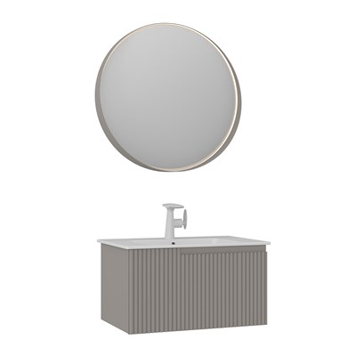 Moonlight 70 cm Tek Çekmeceli Banyo Dolabı Takımı