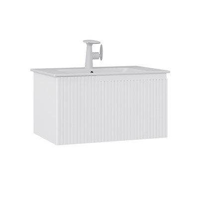 Moonlight 70 cm Tek Çekmeceli Lavabolu Banyo Alt Dolabı