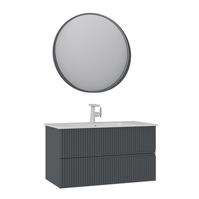 Moonlight 90 cm Banyo Dolabı Takımı