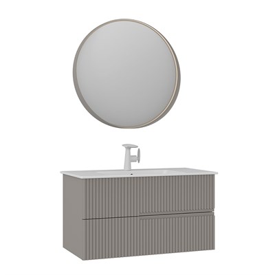 Moonlight 90 cm Banyo Dolabı Takımı