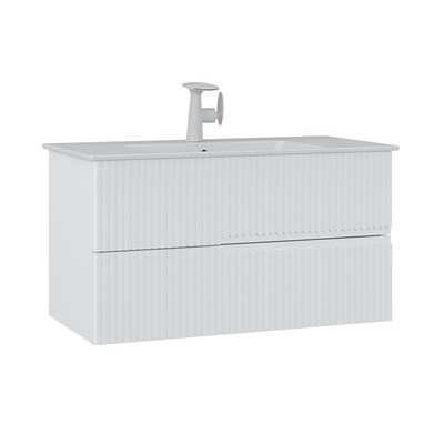 Moonlight 90 cm Lavabolu Banyo Alt Dolabı