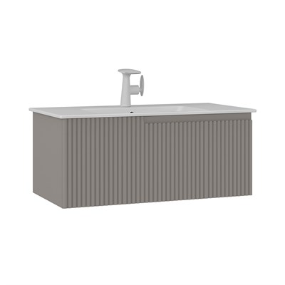 Moonlight 90 cm Tek Çekmeceli Lavabolu Banyo Alt Dolabı