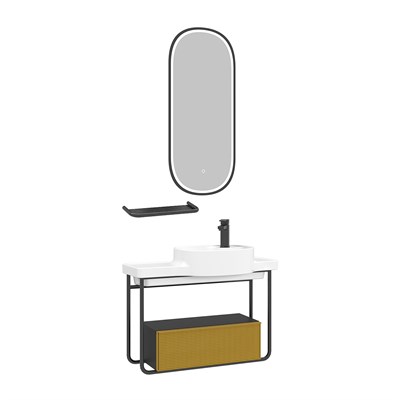 Noto 80 cm Banyo Dolabı Takımı