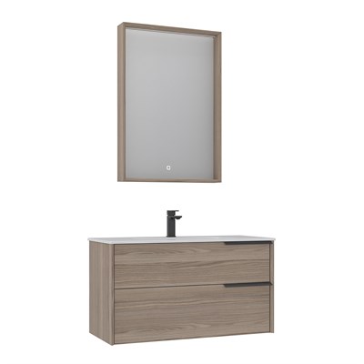 Noventa 100 cm Banyo Dolabı Takımı Sağ