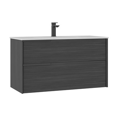 Noventa 100 cm Lavabolu Banyo Alt Dolabı Sol