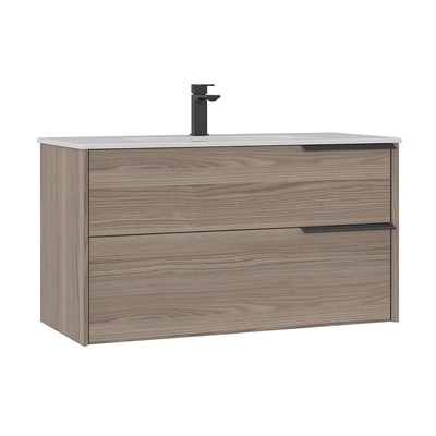Noventa 100 cm Lavabolu Banyo Alt Dolabı Sağ
