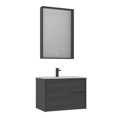 Noventa 80 cm Banyo Dolabı Takımı Sağ