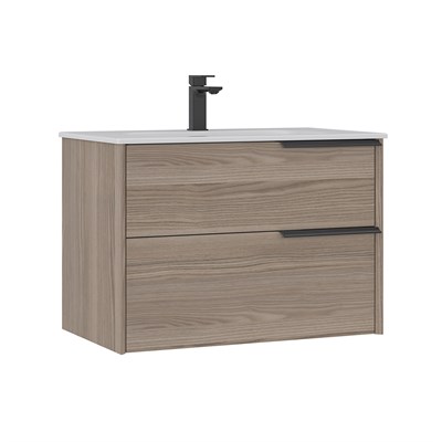 Noventa 80 cm Lavabolu Banyo Alt Dolabı Sağ