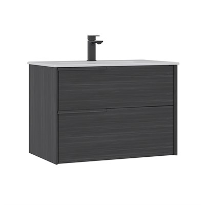 Noventa 80 cm Lavabolu Banyo Alt Dolabı Sol