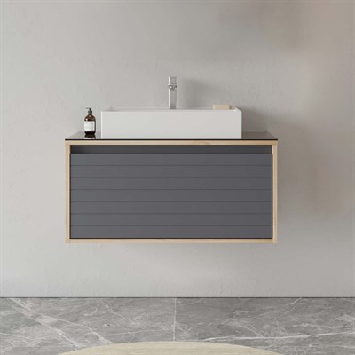 Prato 80 cm Lavabolu Banyo Alt Dolabı