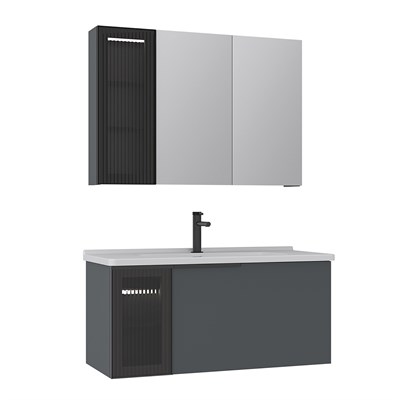 Pure 100 cm Banyo Dolabı Takımı