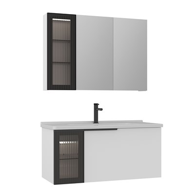 Pure 100 cm Banyo Dolabı Takımı