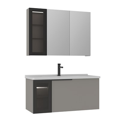 Pure 100 cm Banyo Dolabı Takımı