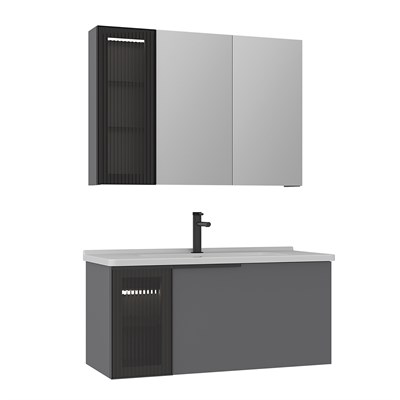 Pure 100 cm Banyo Dolabı Takımı