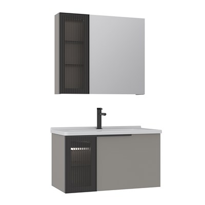 Pure 80 cm Banyo Dolabı Takımı