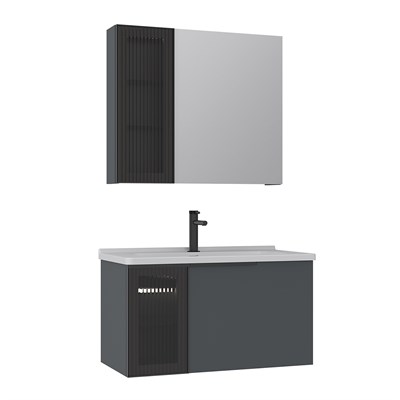Pure 80 cm Banyo Dolabı Takımı