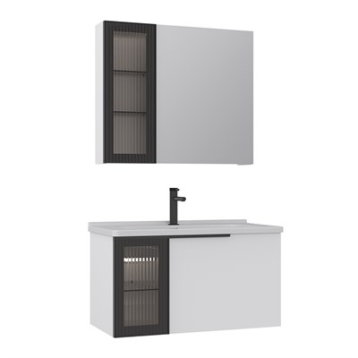 Pure 80 cm Banyo Dolabı Takımı