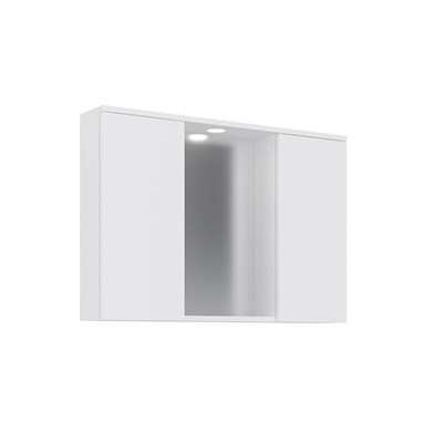 Purus 96 cm Banyo Üst Ayna Dolabı (Spot Aynalı)