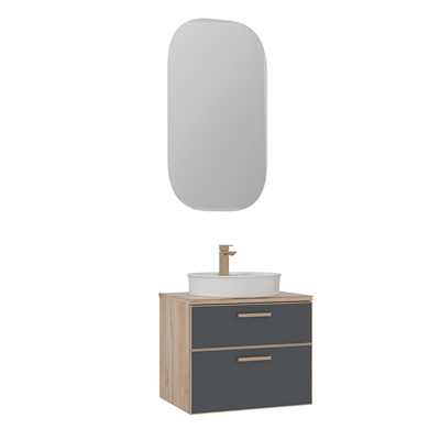 Salerno 60 cm Banyo Dolabı Takımı