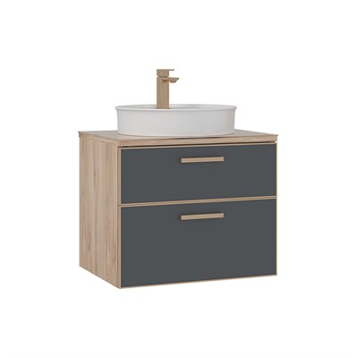 Salerno 60 cm Lavabolu Banyo Alt Dolabı