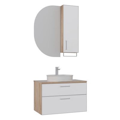 Salerno 75 cm Banyo Dolabı Takımı
