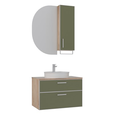 Salerno 75 cm Banyo Dolabı Takımı