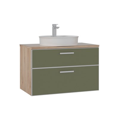 Salerno 75 cm Lavabolu Banyo Alt Dolabı