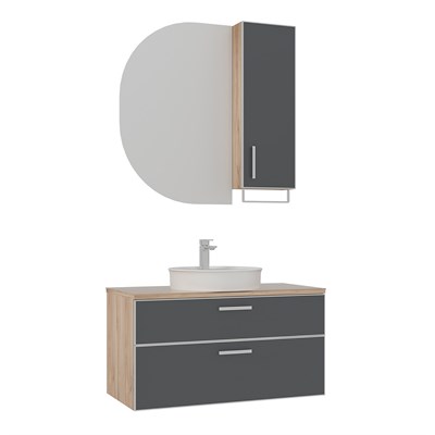 Salerno 95 cm Banyo Dolabı Takımı