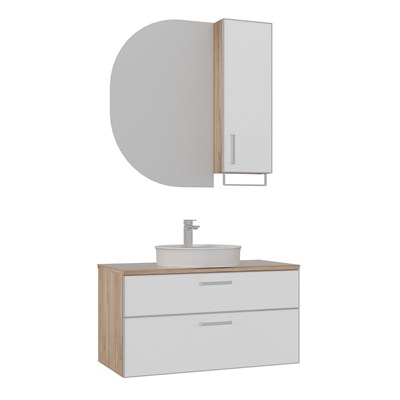 Salerno 95 cm Banyo Dolabı Takımı
