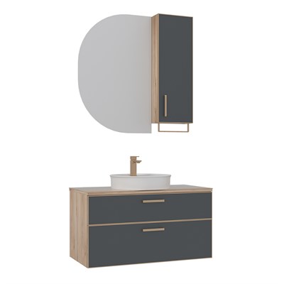 Salerno 95 cm Banyo Dolabı Takımı