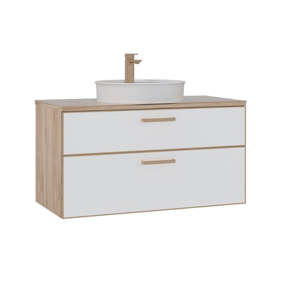 Salerno 95 cm Lavabolu Banyo Alt Dolabı