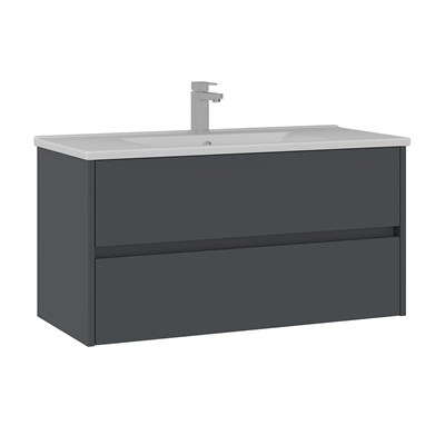 Side 100 cm Çekmeceli Lavabolu Banyo Alt Dolabı