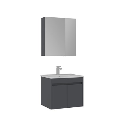 Side 65 cm Kapaklı Banyo Dolabı Takımı