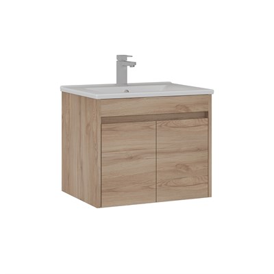 Side 65 cm Kapaklı Lavabolu Banyo Alt Dolabı