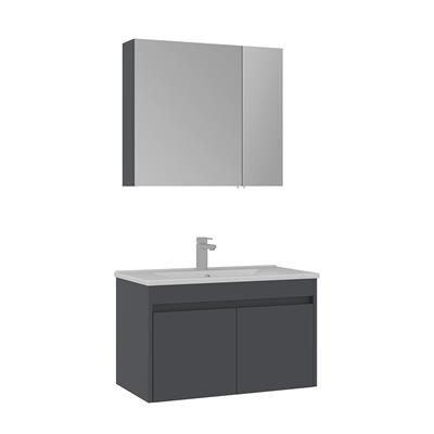 Side 75 cm Kapaklı Banyo Dolabı Takımı