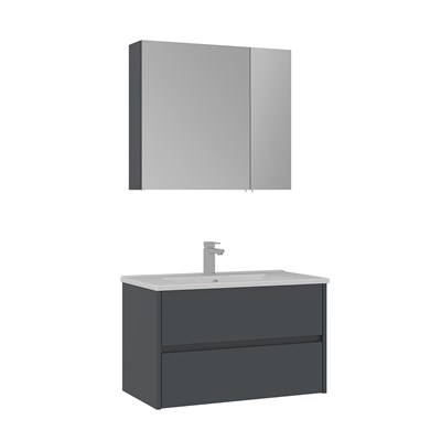 Side 85 cm Çekmeceli Banyo Dolabı Takımı