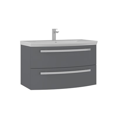 Urla 90 cm Lavabolu Banyo Alt Dolabı
