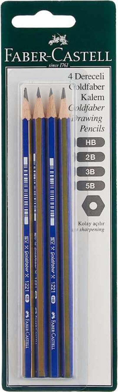 Faber-Castell Goldfaber Dereceli Kurşun Kalem, HB-2B-3B-5B (5504112598)
