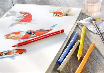 Faber-Castell Kalem Rulosu (A.dürer Magnus 18 Kalem + Suluboya Fırçası)