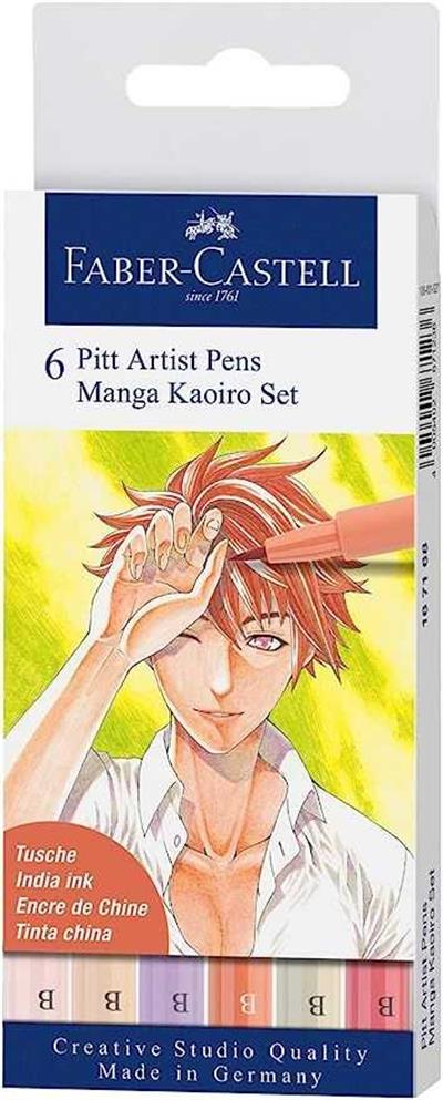 Faber-Castell Pitt Artist Pen Manga 6lı set, Kaoiro